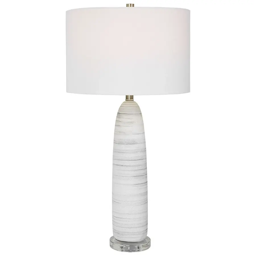 Levadia One Light Table Lamp in Brushed Nickel