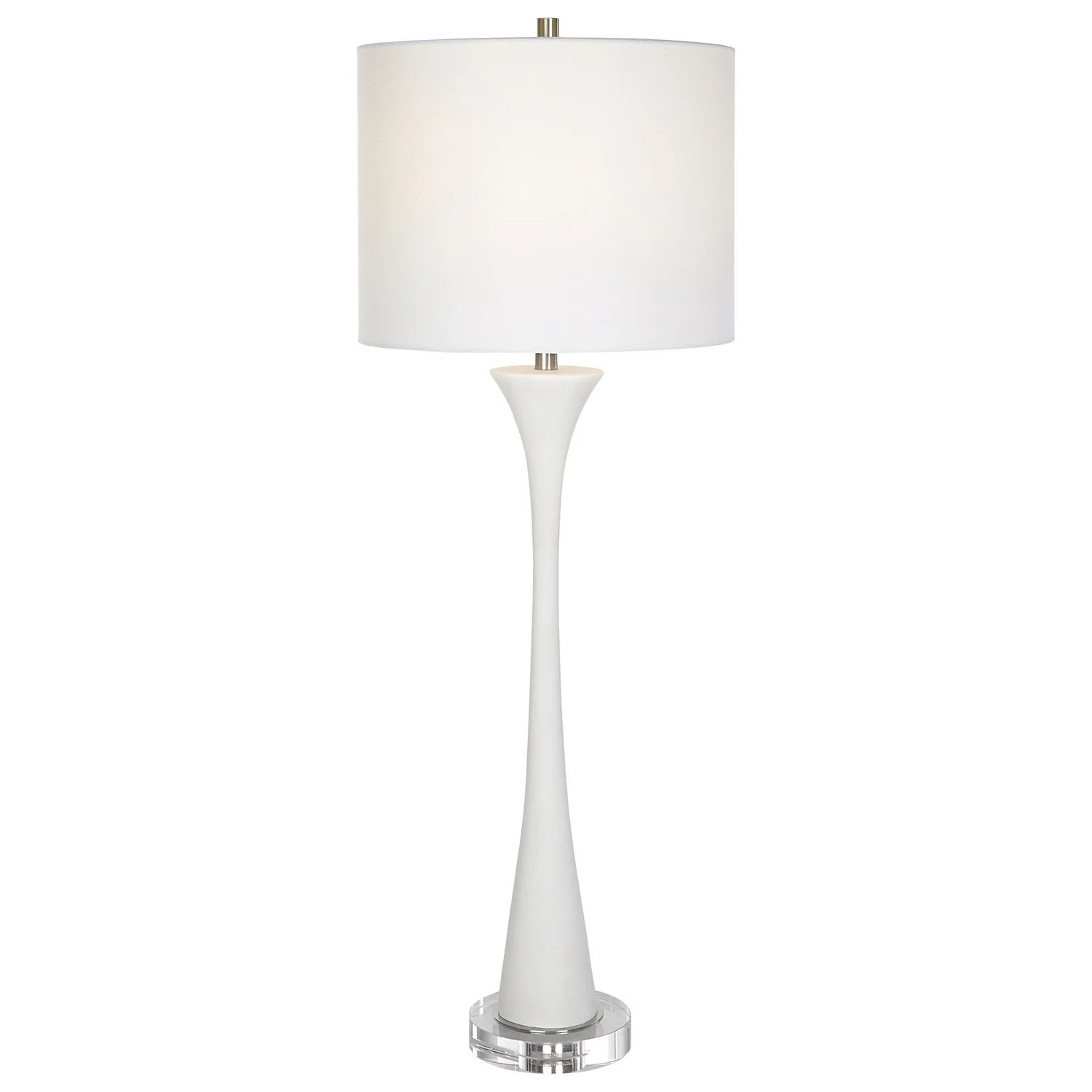 Fountain One Light Buffet Lamp in Brushed Nickel