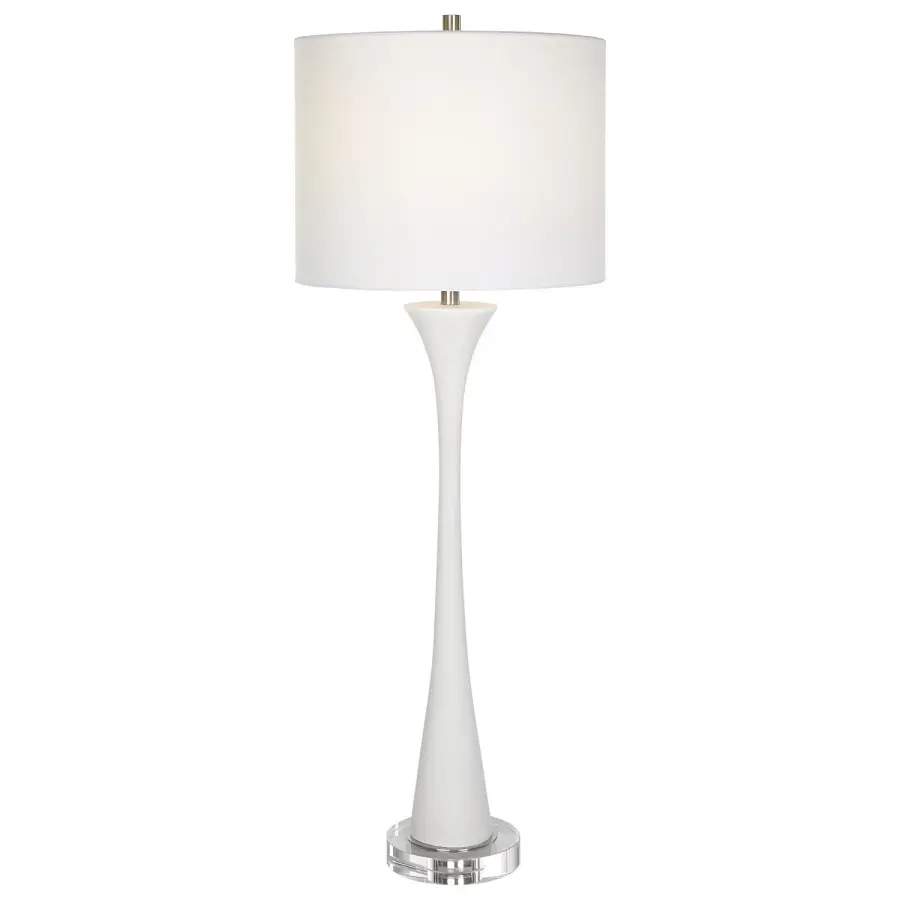 Fountain One-Light Buffet Lamp in Brushed Nickel