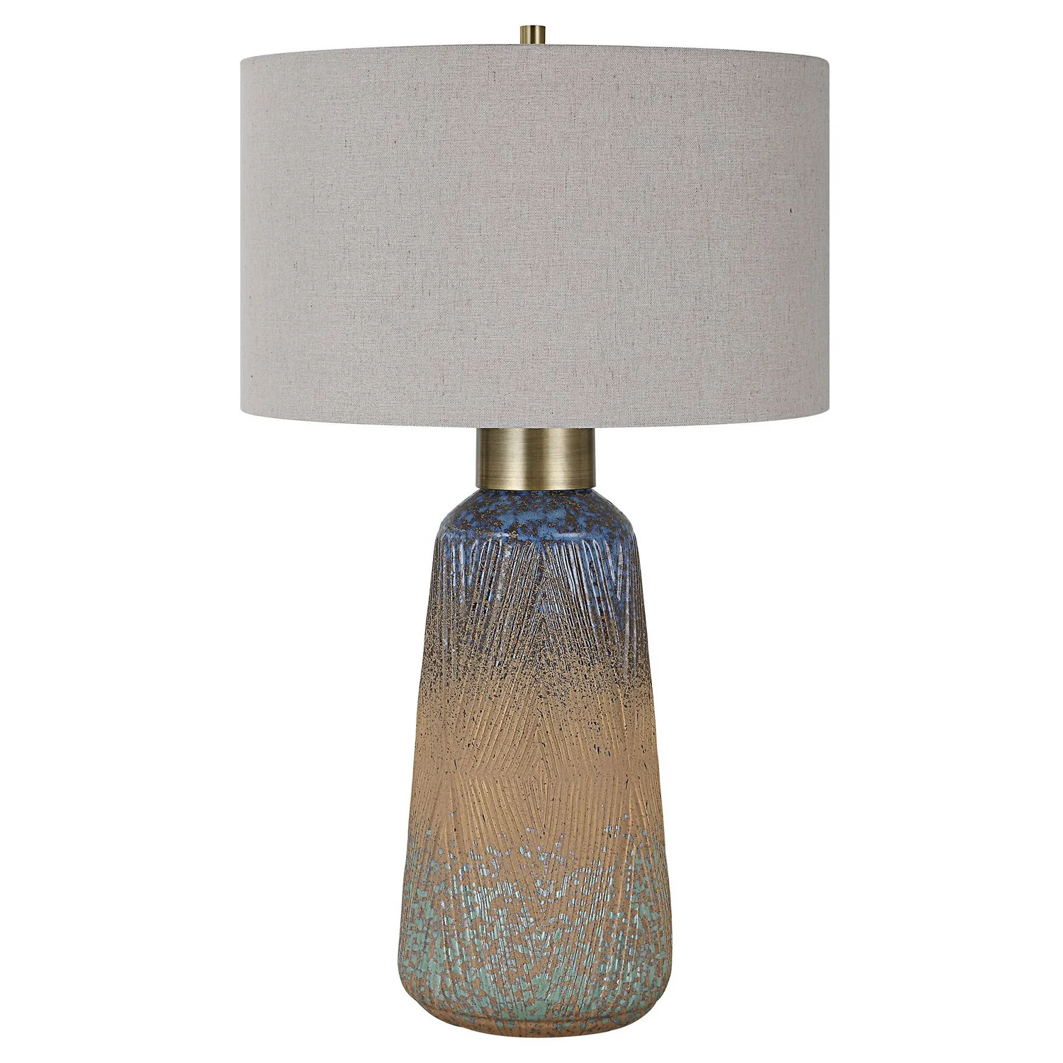 Western Sky One Light Table Lamp in Antique Brass
