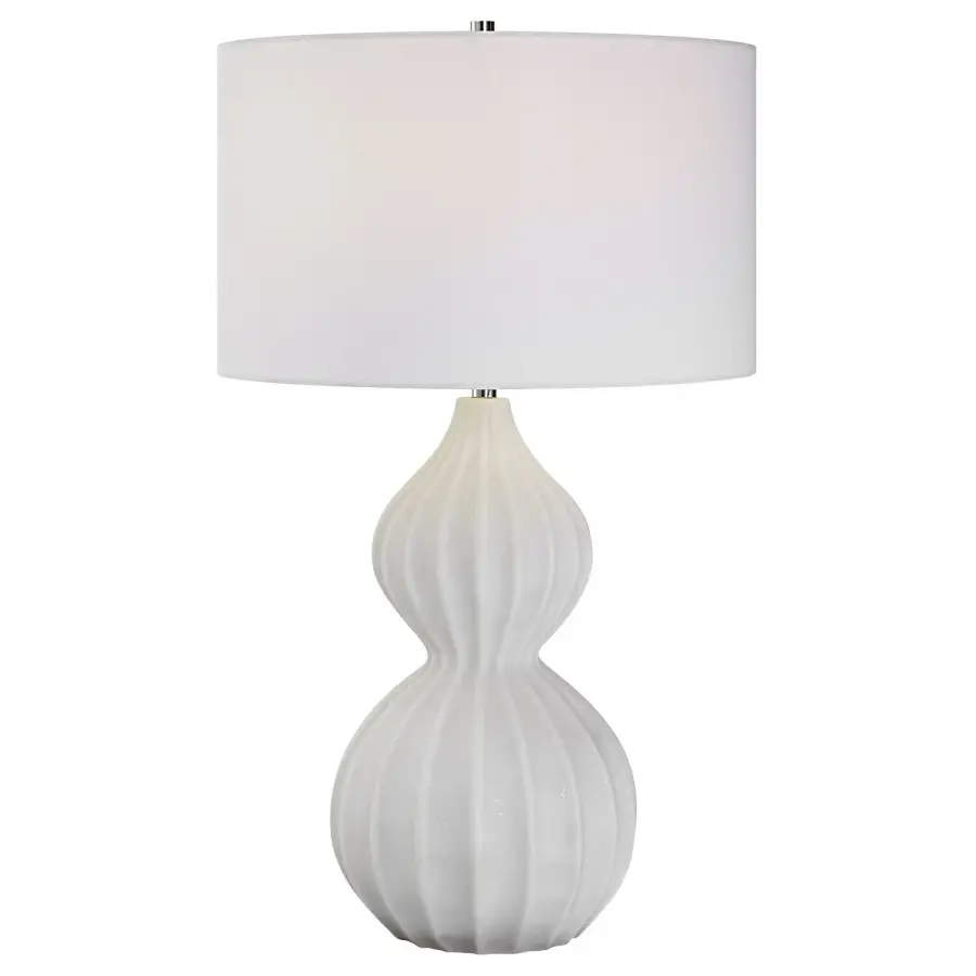 Antoinette One Light Table Lamp in Polished Nickel