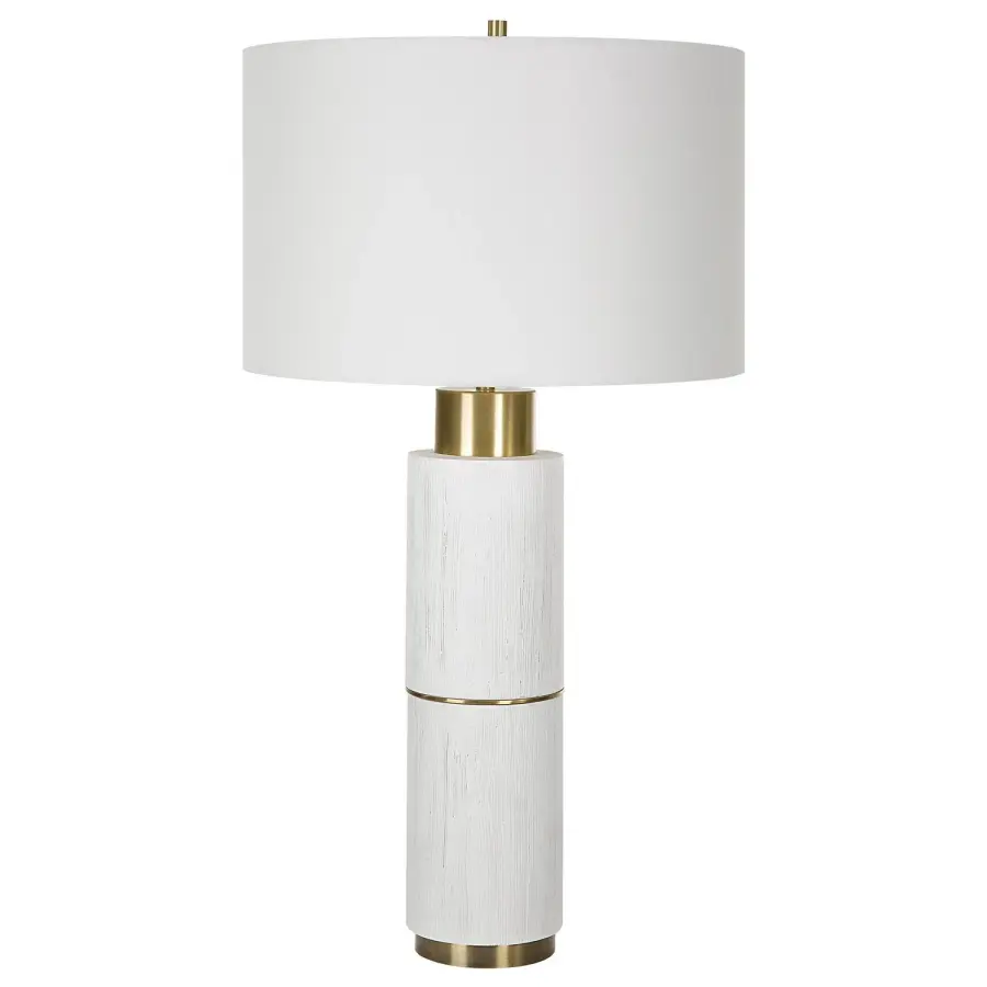 Ruse One Light Table Lamp in Brushed Brass