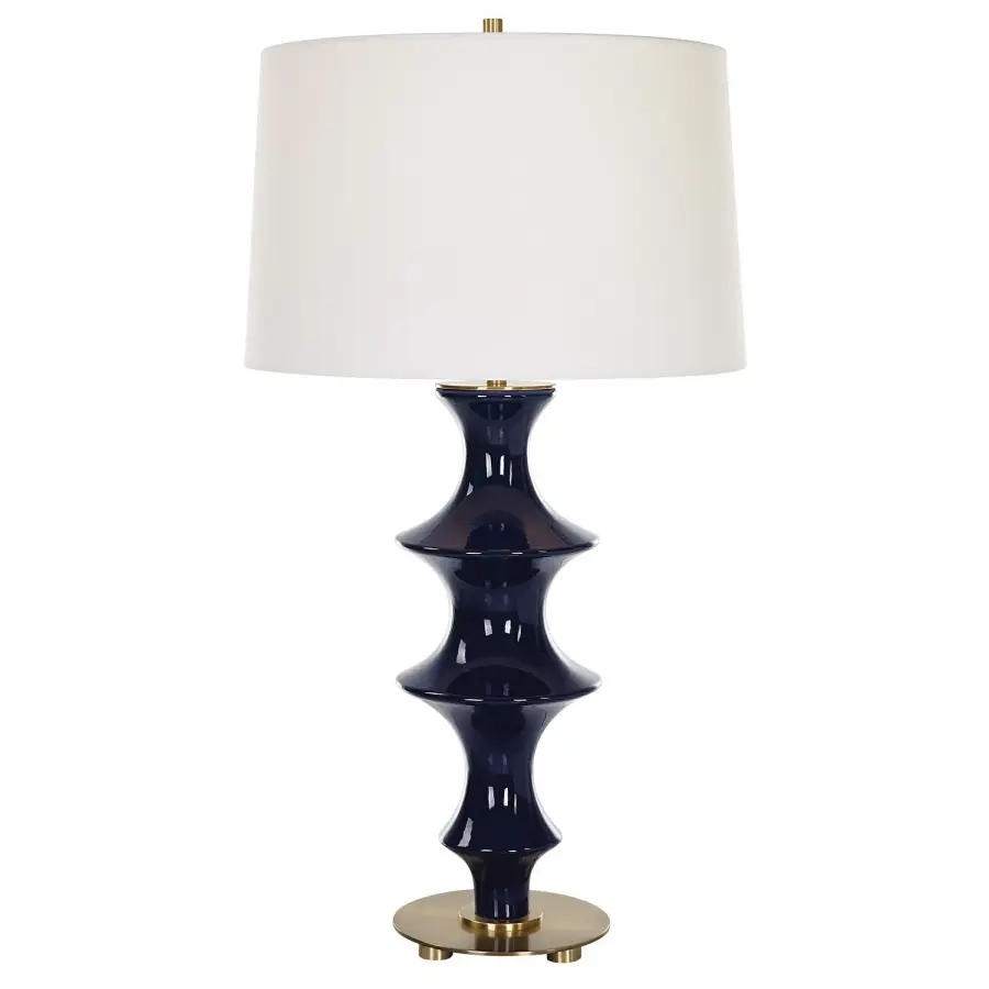Coil One Light Table Lamp in Antique Brass
