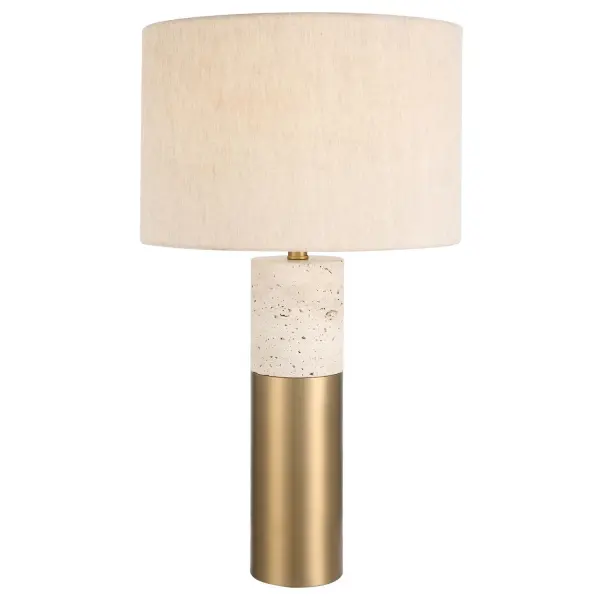 Gravitas One-Light Table Lamp in Brushed Brass