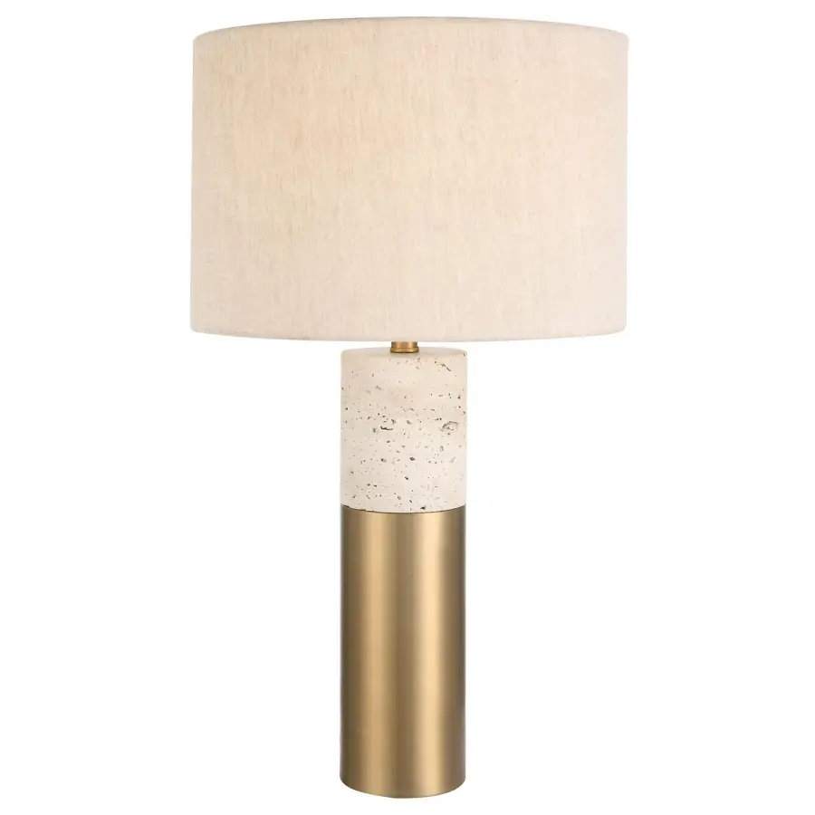 Gravitas One-Light Table Lamp in Brushed Brass
