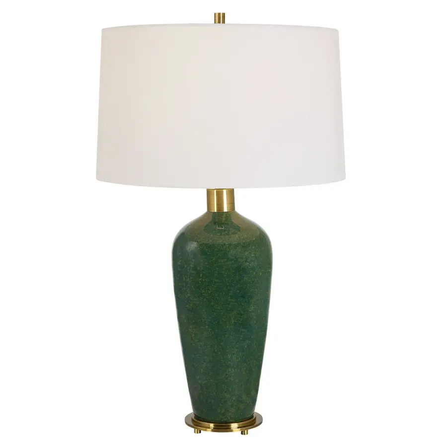 Verdell One-Light Table Lamp in Antiqued Brass