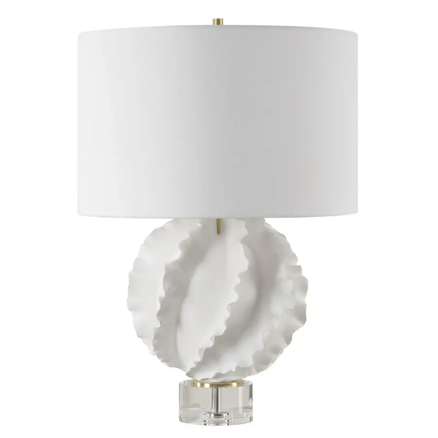 Saylor One Light Table Lamp in Satin White