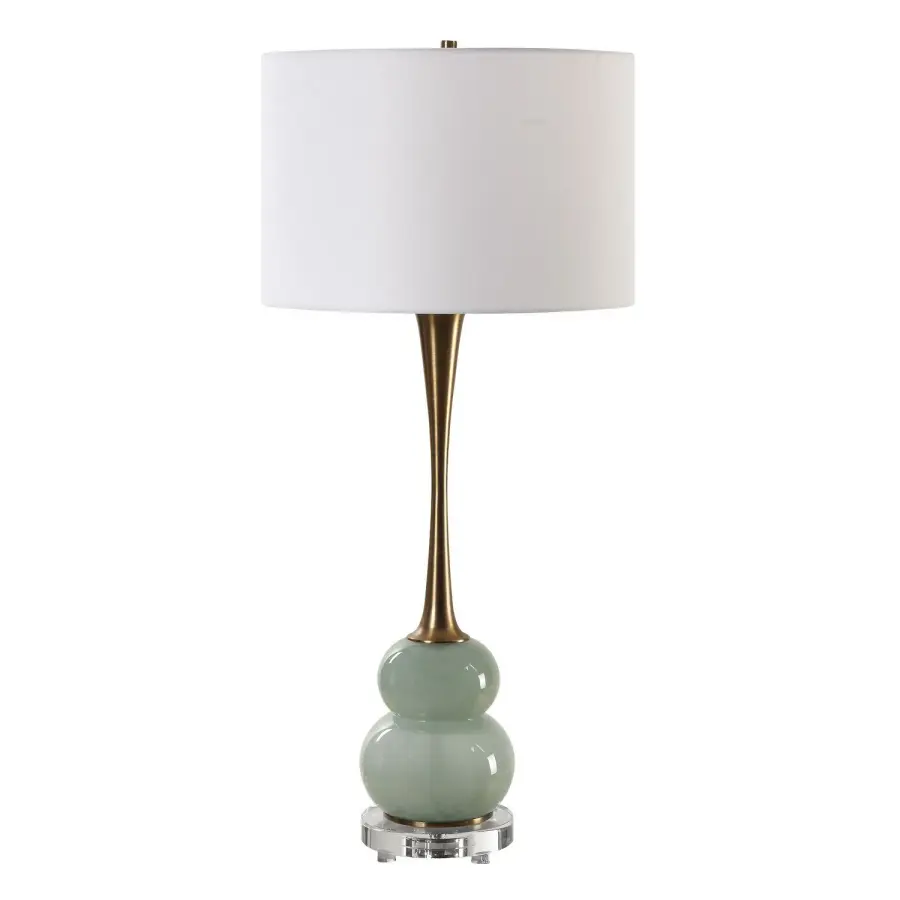 Sanctuary One Light Table Lamp in Antique Brass