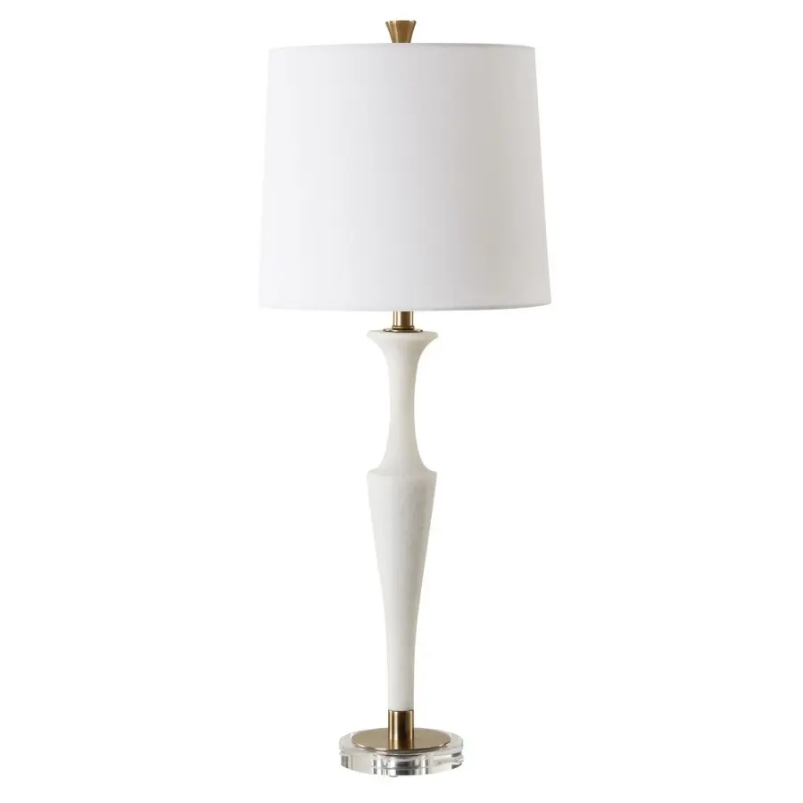Colette One Light Table Lamp in Antique Brass