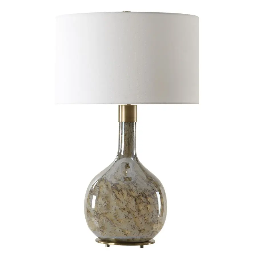 Rhine One Light Table Lamp in Antique Brass