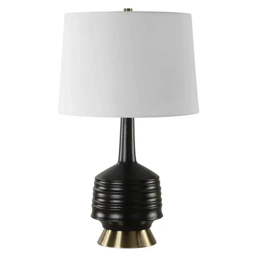 Foster One Light Table Lamp in Antique Brass