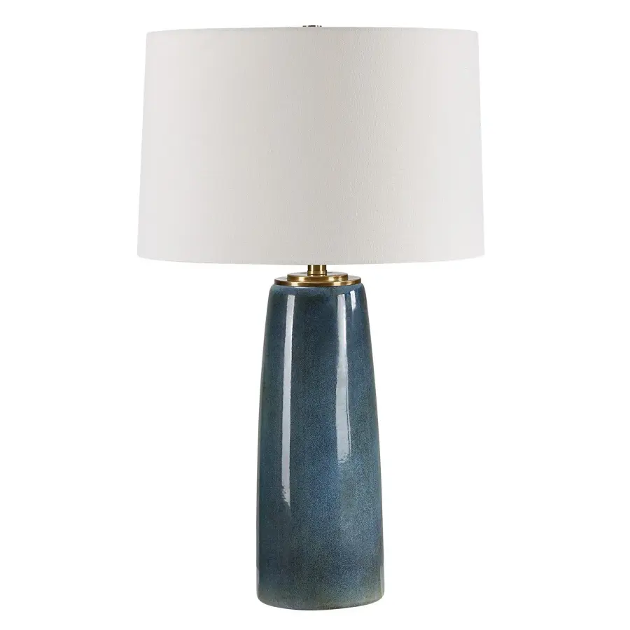 Submerged One-Light Table Lamp in Antique Brass