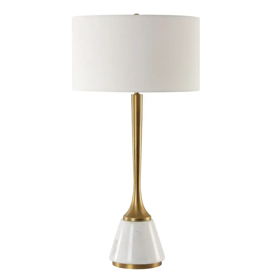 Avola One Light Table Lamp in Antique Brass