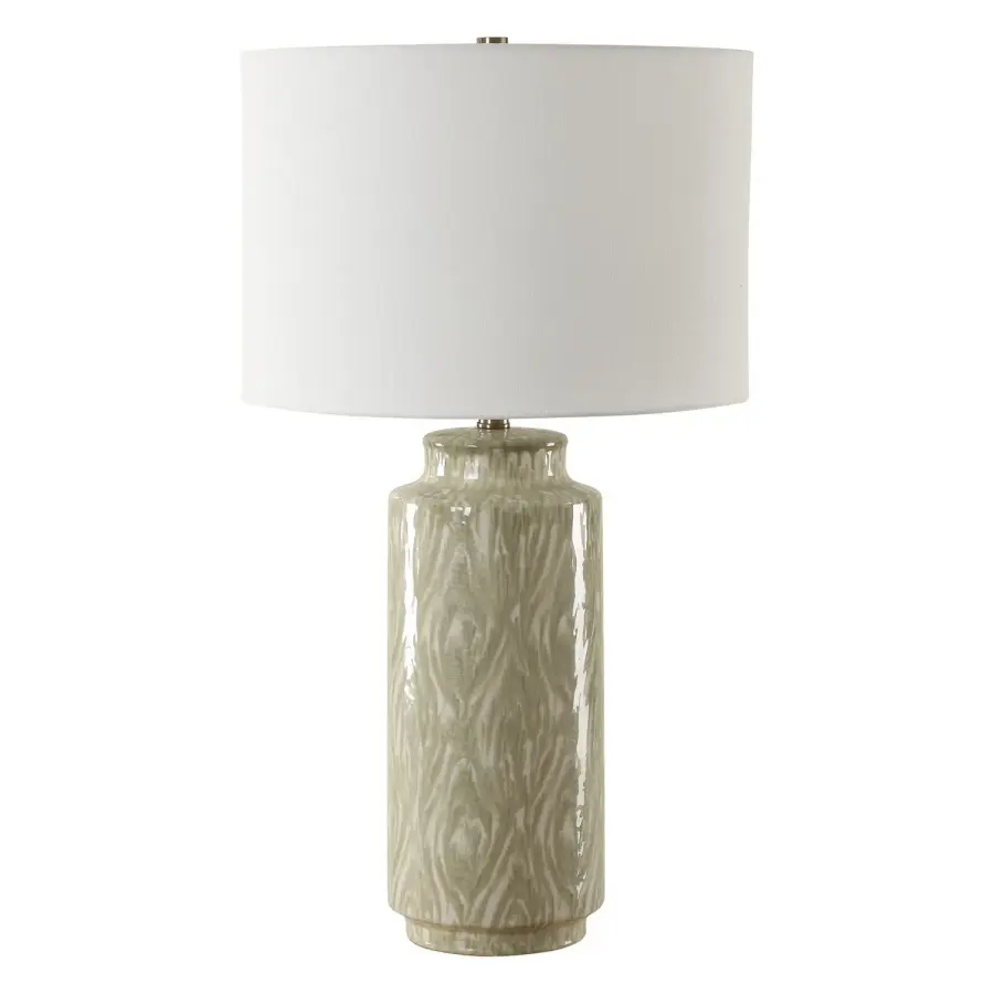 Laurel One-Light Table Lamp in Soothing Cream and Sage