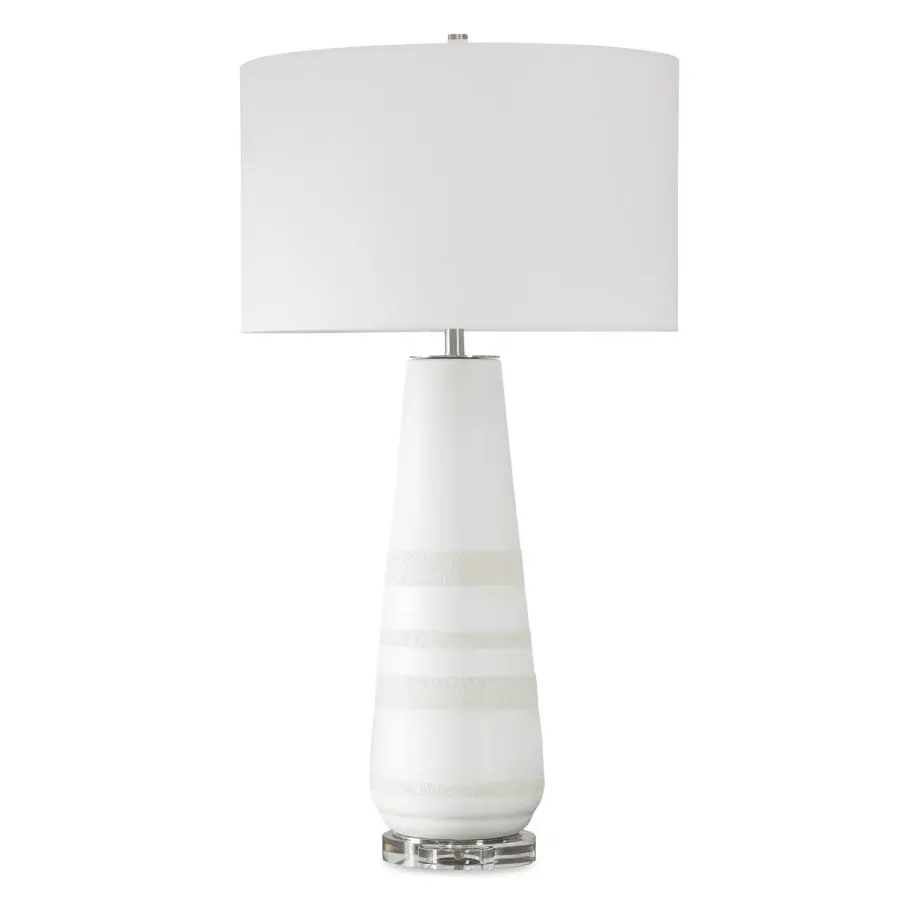 Santino One Light Table Lamp in Brushed Nickel