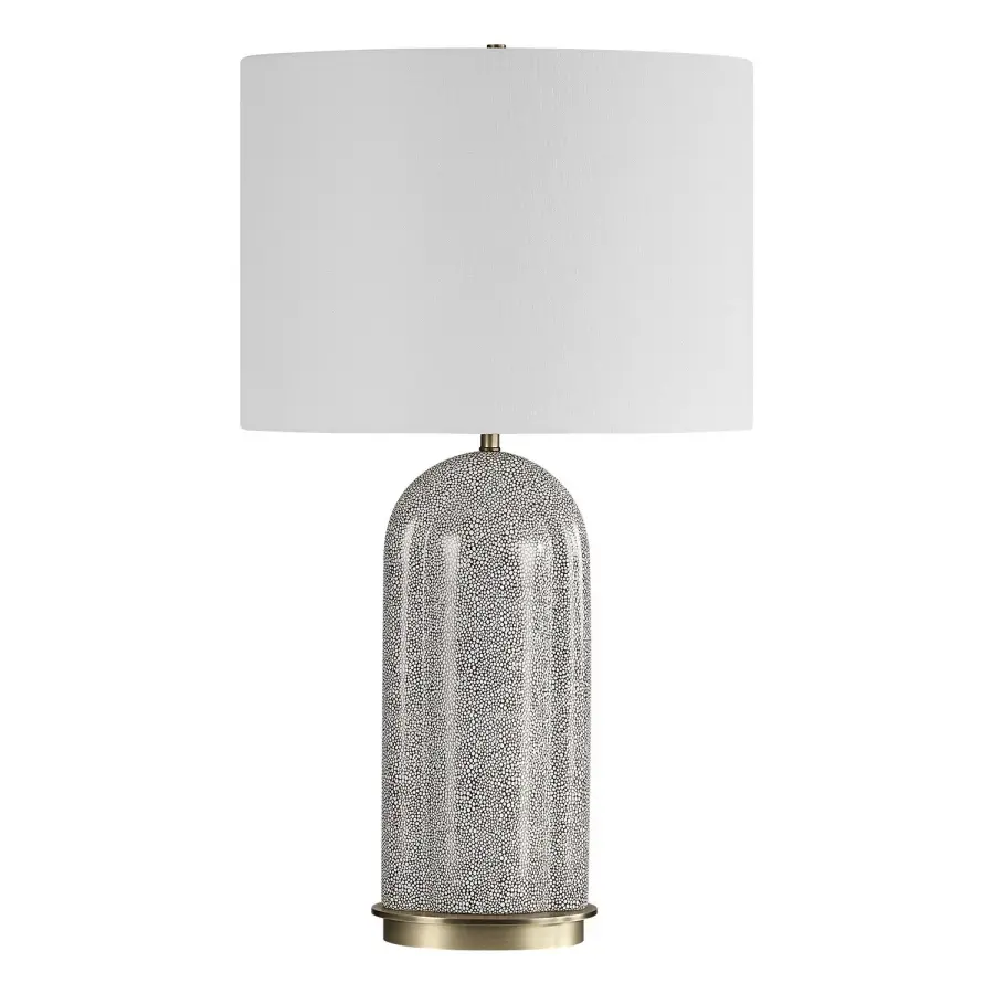 Dapple One Light Table Lamp in Brushed Antique Brass