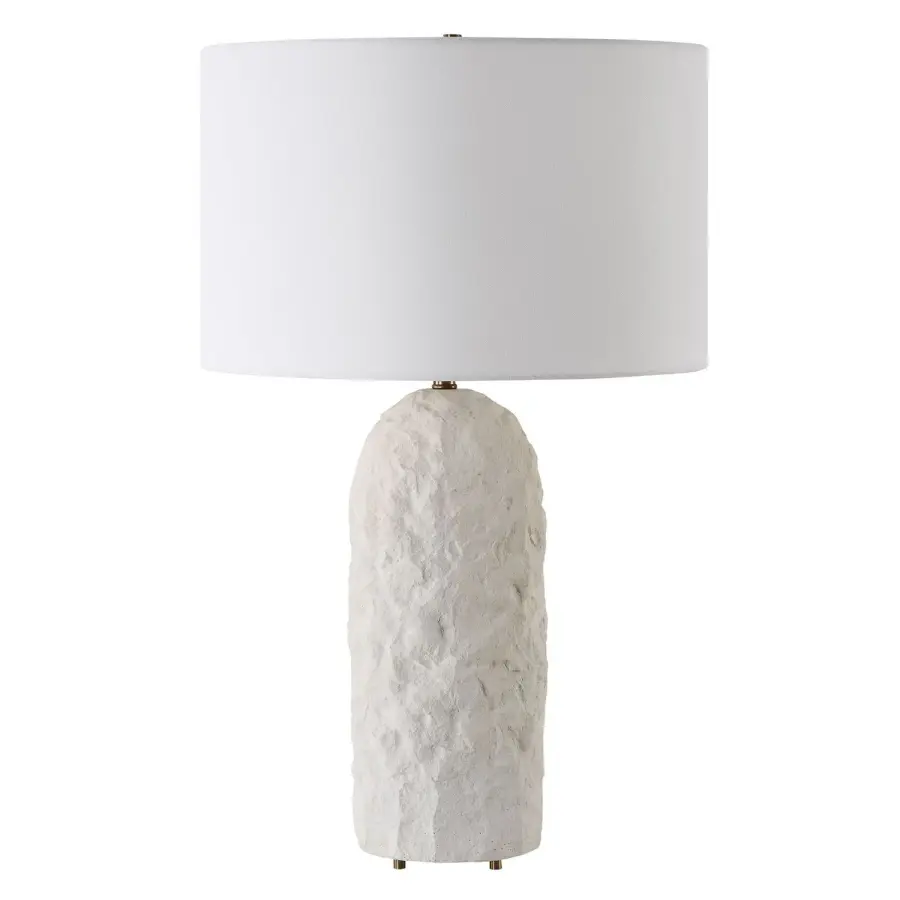 Vieste One Light Table Lamp in Brushed Antique Brass