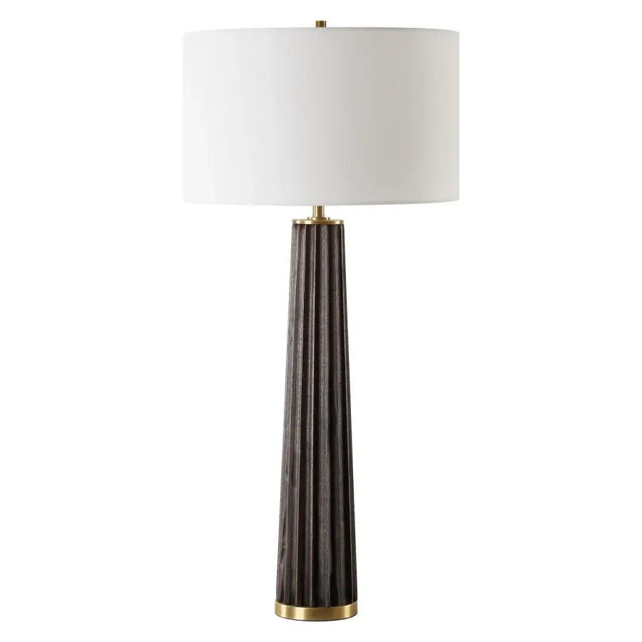 Forage Table Lamp in Antique Brass
