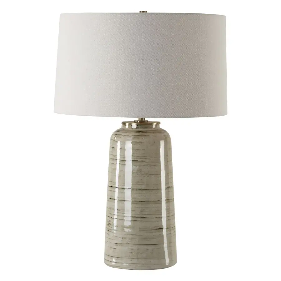 Strata One Light Table Lamp in Antique Brass
