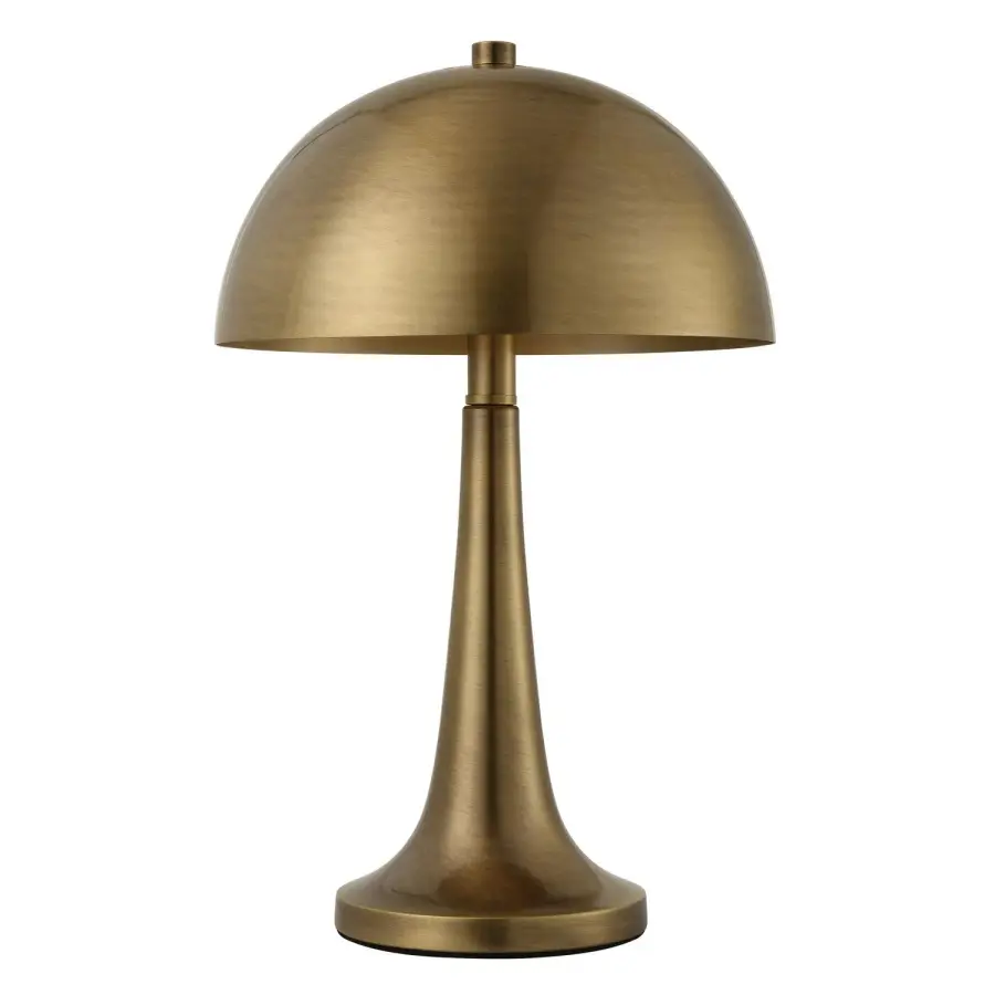 Dame One Light Table Lamp in Antique Brass