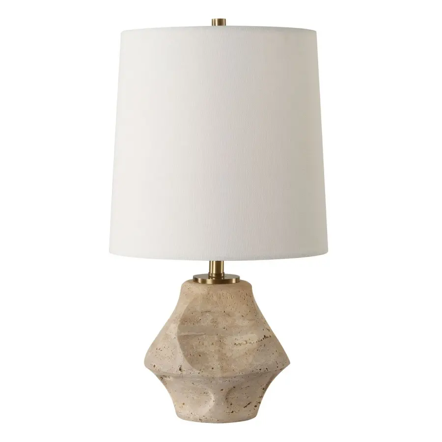Indent One Light Accent Lamp in Antique Brass