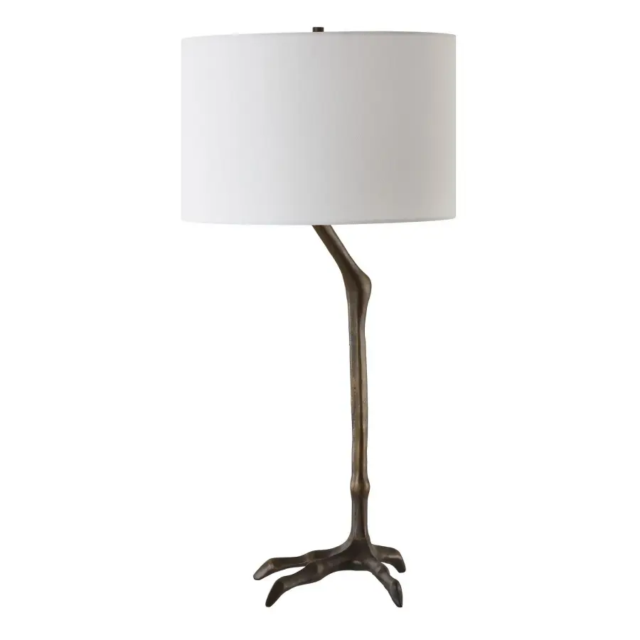 Uttermost Perch One Light Table Lamp in Antique Bronze