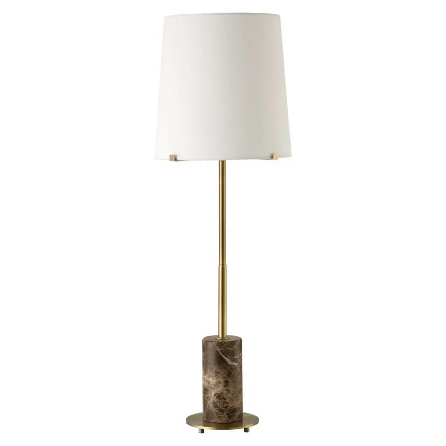 Sepia One-Light Buffet Lamp in Antique Brass
