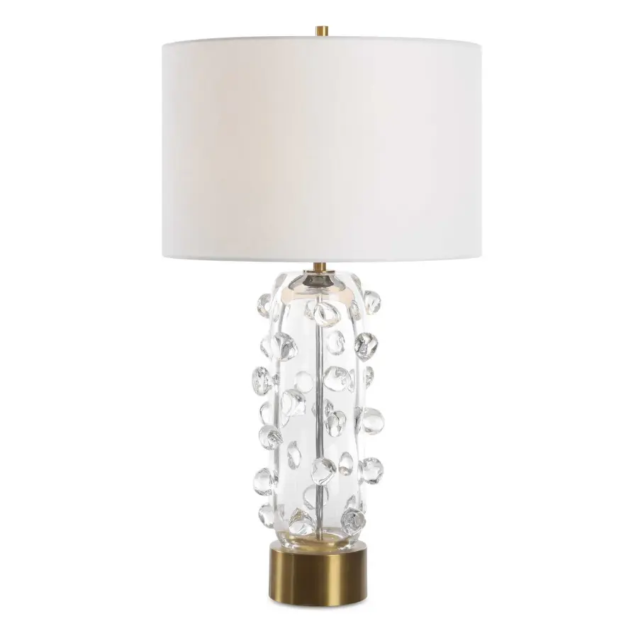 Aura One-Light Table Lamp in Brushed Brass