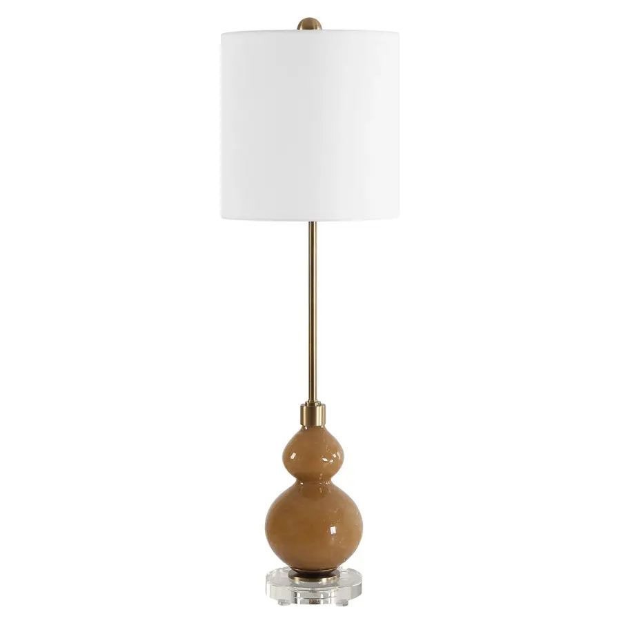 Sienna One Light Buffet Lamp in Brushed Antique Brass