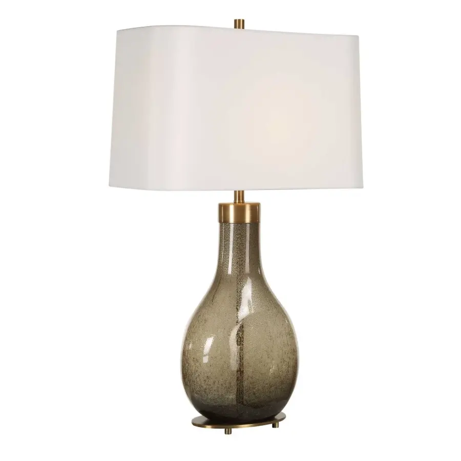 Shyla One Light Table Lamp in Brushed Brass