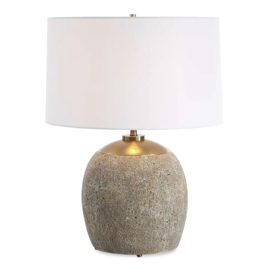 Raylan One Light Table Lamp in Antique Brass