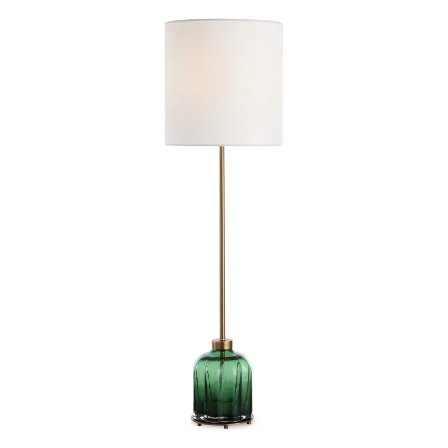 Lois One Light Buffet Lamp in Antique Brass