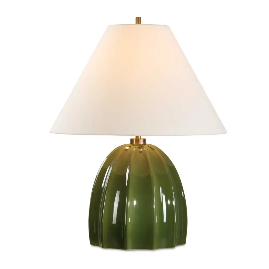 Renna One Light Table Lamp in Brass Plated