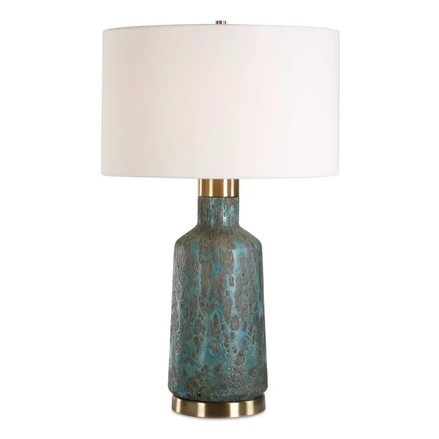 Dauphine One Light Table Lamp in Antique Brass Plated