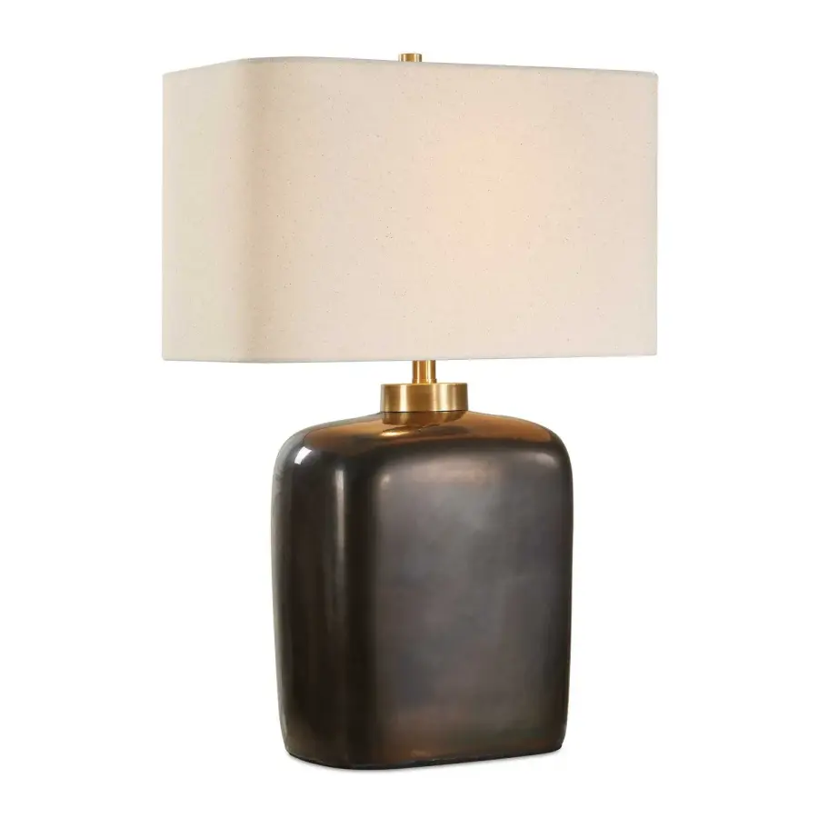Quentin One Light Table Lamp in Brass Plated