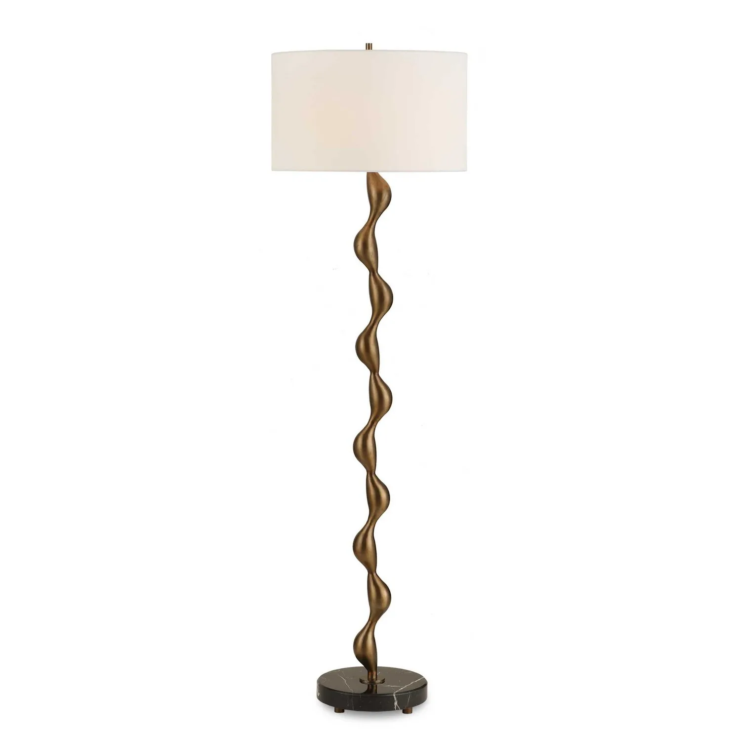 Remolino One Light Floor Lamp in Warm Bronze