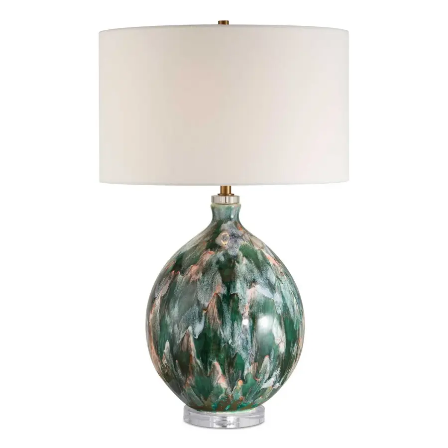 Mihaela One Light Table Lamp in Brass Plated