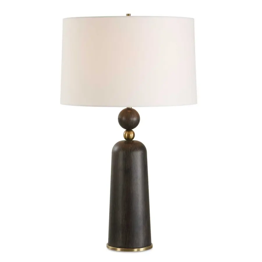 McQuinn One Light Table Lamp in Antique Brass Plated