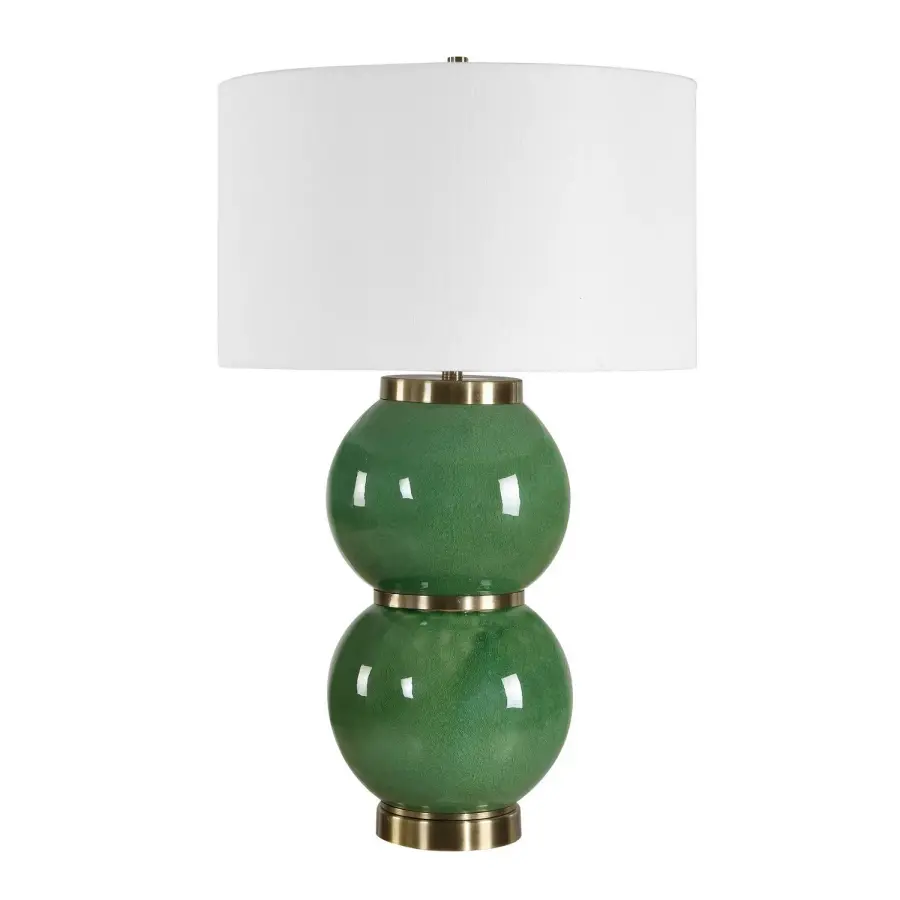 Banner One Light Table Lamp in Antique Brass