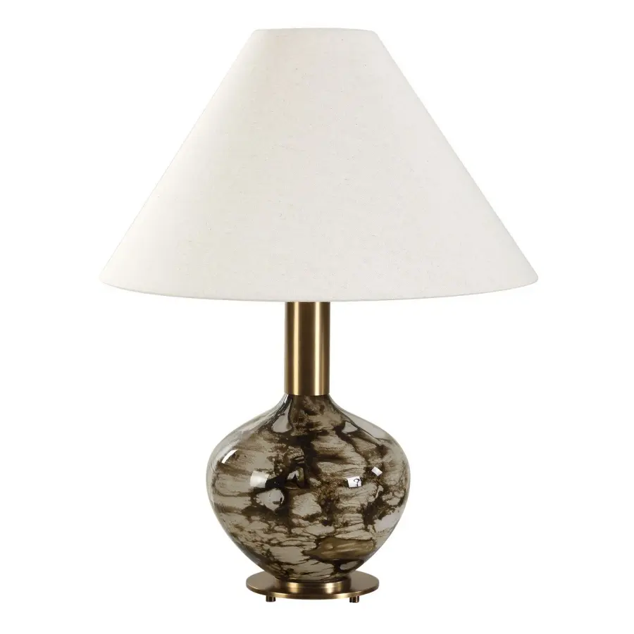 Montagu One Light Table Lamp in Brass
