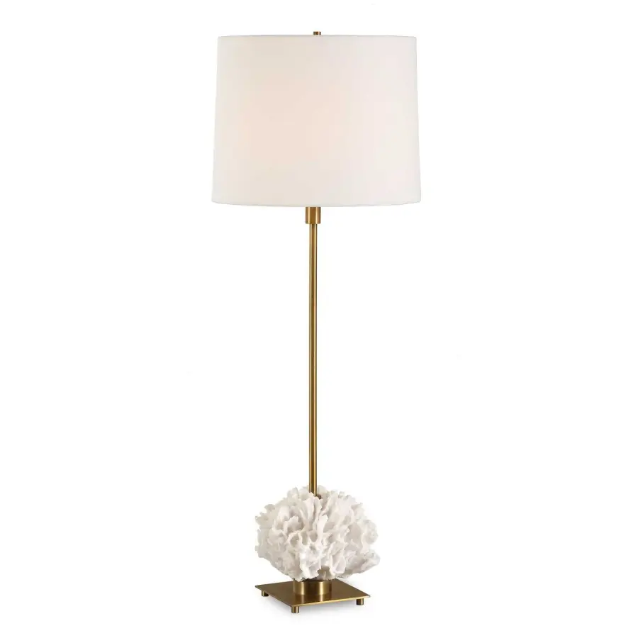 Caronia One Light Buffet Lamp in Antique Brass