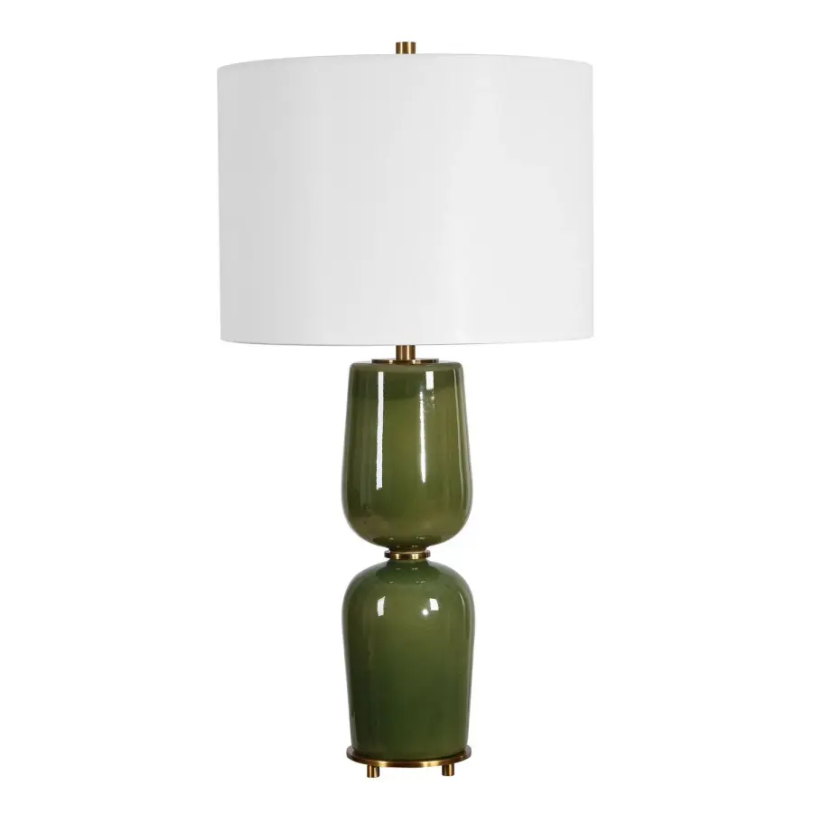 Meyer One Light Table Lamp in Antique Brass
