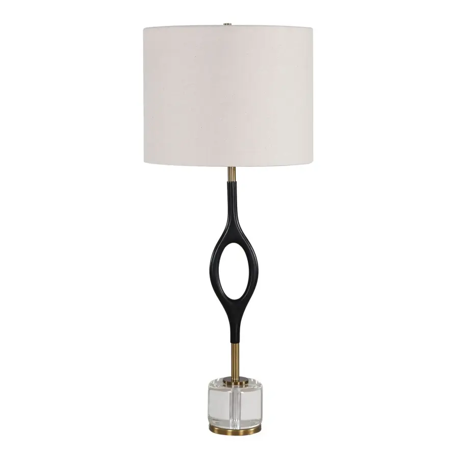 Maryam One Light Cordless Buffet Lamp in Antique Brass