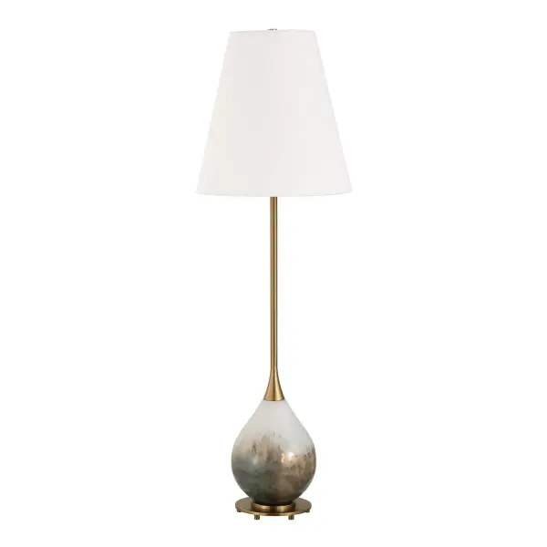 Cardoni One Light Buffet Lamp in Antique Brass