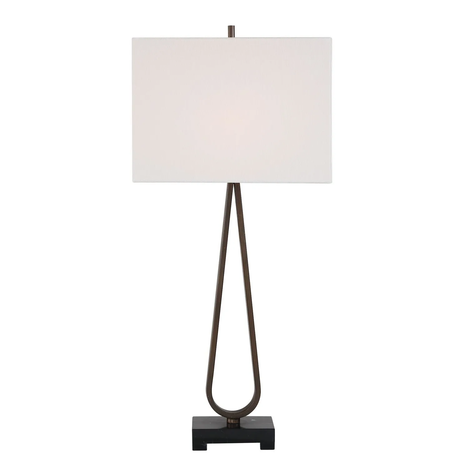 Galloway One Light Table Lamp in Dark Bronze