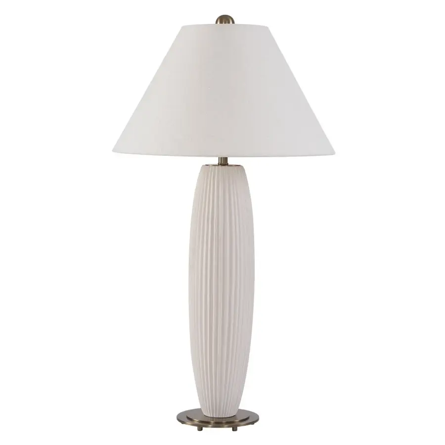 Brinsley One Light Table Lamp in Antique Brass