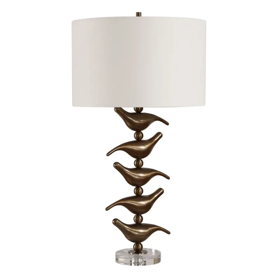 Sing Song One Light Table Lamp in Antiqued Gold