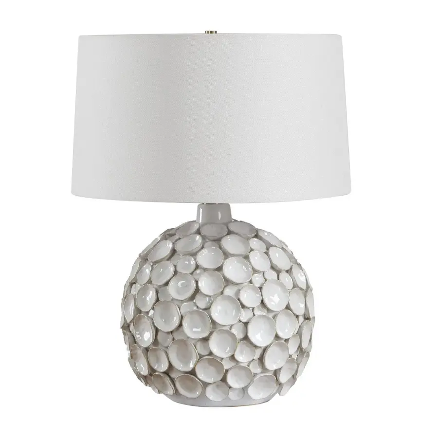 Hartley One Light Table Lamp in Antique Brass