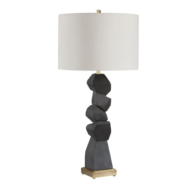 Demelo One Light Table Lamp in Antique Brass