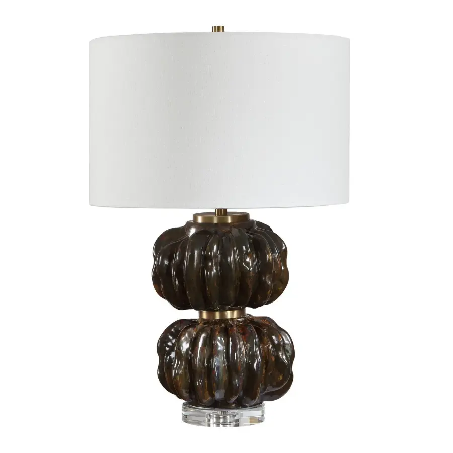 Jaudon One Light Table Lamp in Dark Bronze